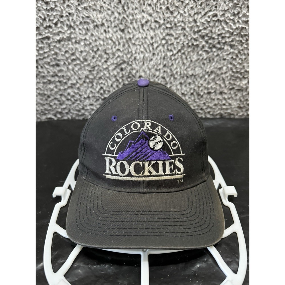 Vintage Colorado Rockies‎ The Cap Snapback Hat Cap 90s MLB